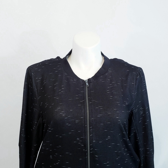 NWT BCBGeneration Drape Back Track Jacket Sweatshirt Athleisure - Picture 3 of 10